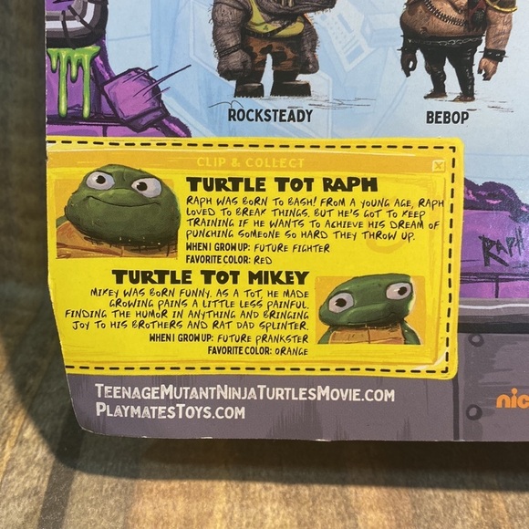 Ninja Turtle Tots TMNT new in box Ralph & Mikey Figurines Mutant Mayhem Toys - Picture 3 of 5